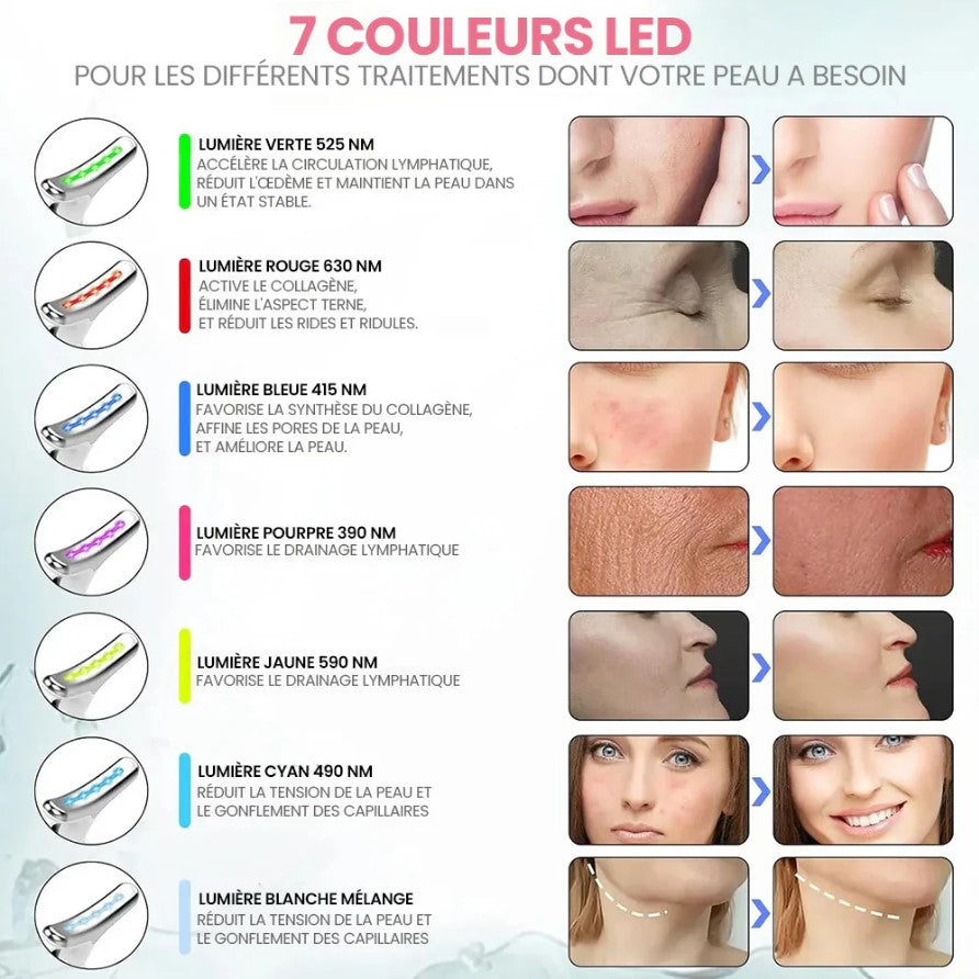 Sculpteur visage LED 7-en-1 Amalia - Amalia
